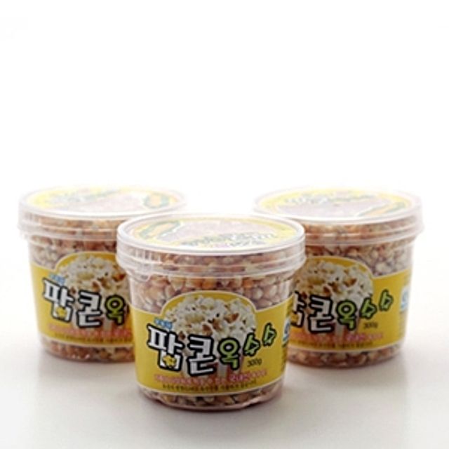 팝콘 옥수수 300g 3개 세트 집에서 만드는 간식