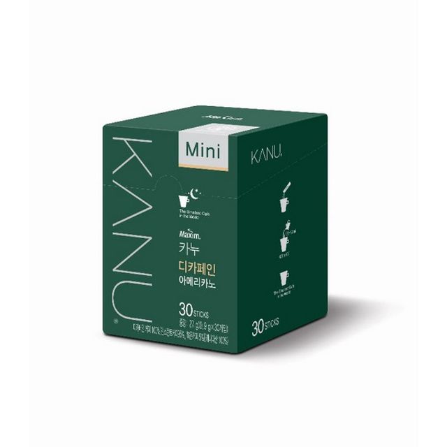 맥심 카누 디카페인 미니 0.9g x 30T 스틱커피