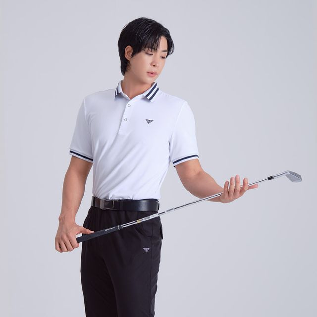 남자골프웨어캐주얼카라반팔티셔츠 데일리 패션 웨어