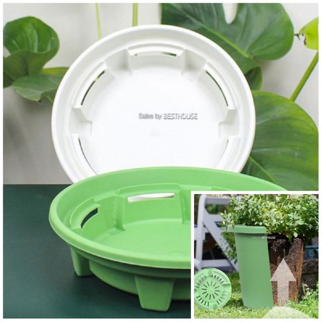 플라스틱 포트 화분 23.8L 39x30cm 화이트 프라스틱화분 식물화분 플라스틱화분 포트화분