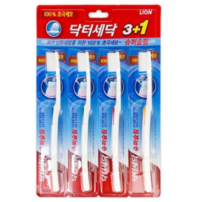 닥터세닥 초극세모 칫솔 4개 세트 양치 브러쉬