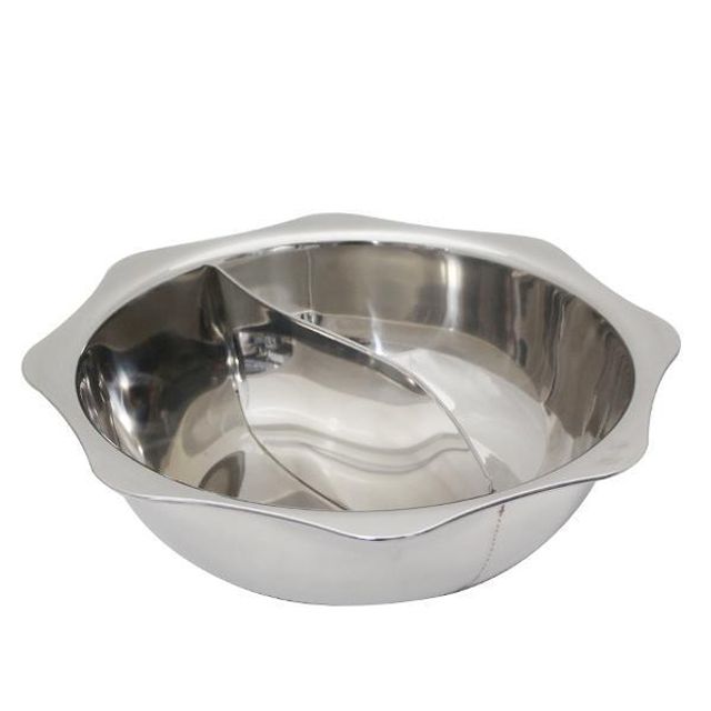 스텐 전골냄비 30cm 샤브샤브 전골용 일자냄비