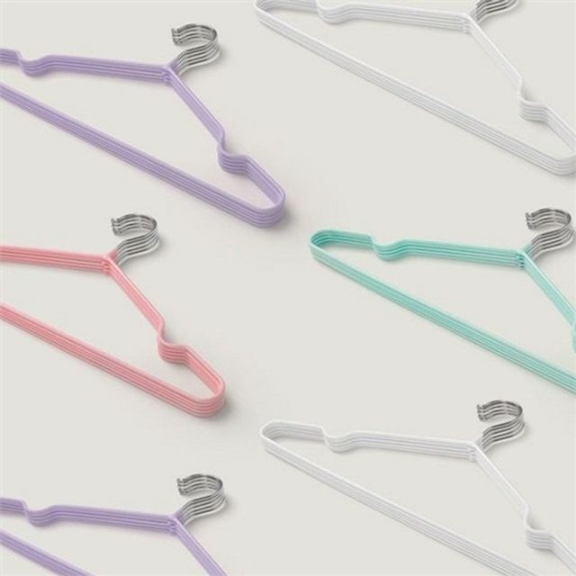논슬립 옷걸이 미끄럼 방지 옷걸이 얇은 슬림 공간활용 니트 티셔츠 코트 자켓 어린이 드레스 주니어