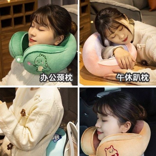 U자형 베개 목베개 비행기 사무실 낮잠베개 학생