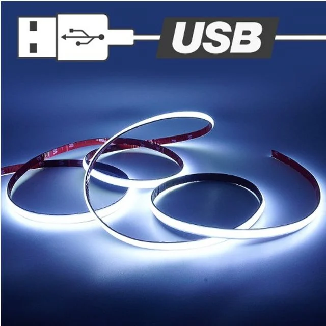USB 슬림 면발광 무드등 LED바 - 50cm 화이트 조명