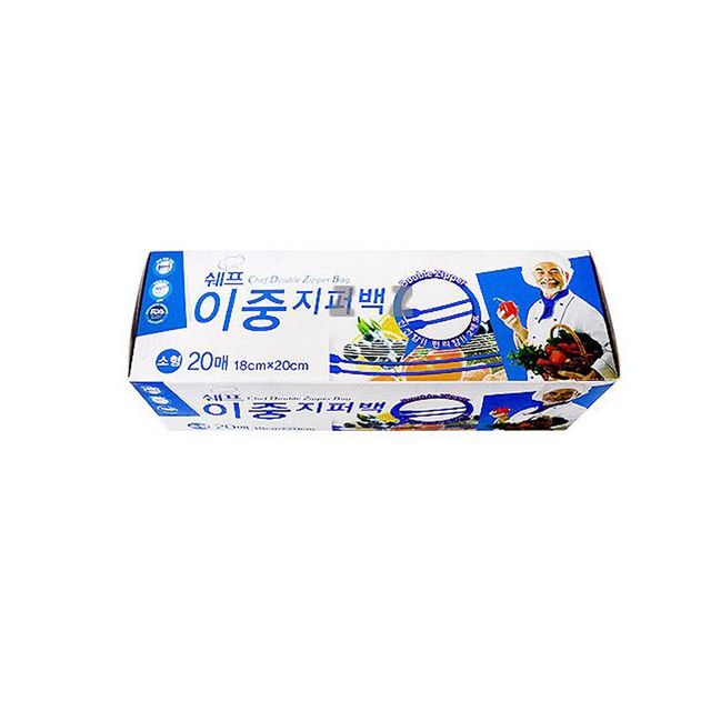 IS-SA 쉐프 이중 지퍼백 20매 소