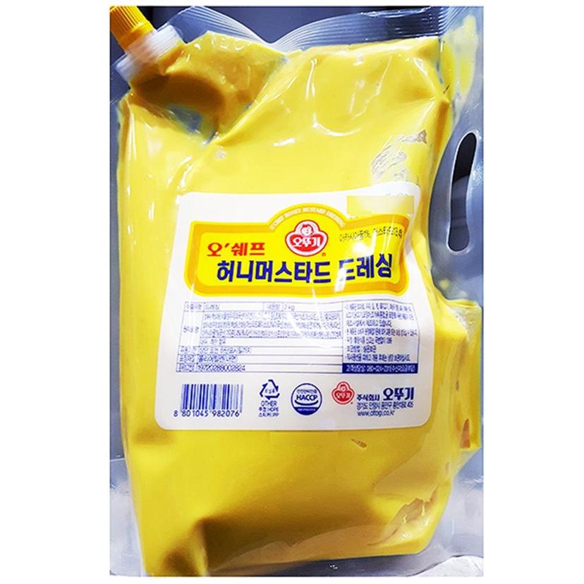 오뚜기 허니 머스타드 드레싱 2kg 업소용
