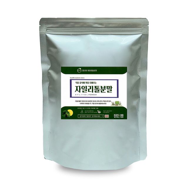 자일리톨분말 1kg 이중지퍼백 정든팜 - 구강 건강을 위한 고순도 감미료