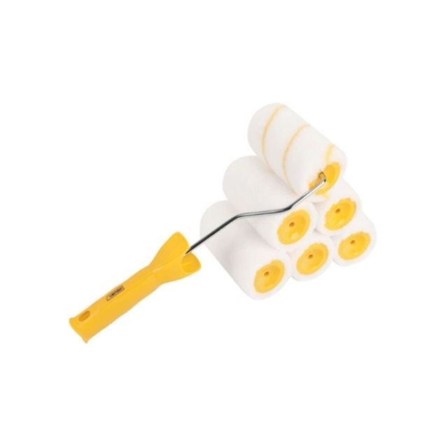 롤러 브러쉬 11cm 1개 리필 5개 도장공구 페인팅보수용롤러 페인트브러시