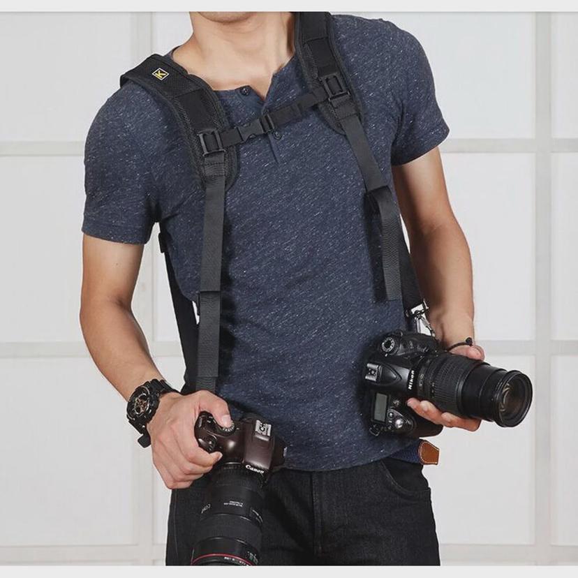 카메라 2대 동시 사용 더블 듀얼 퀵 어깨 스트랩 DSLR