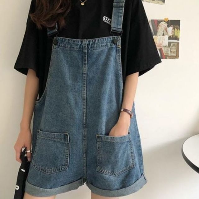 와이드 팬츠 데일리룩 데이트룩 청멜빵 반바지 스타일