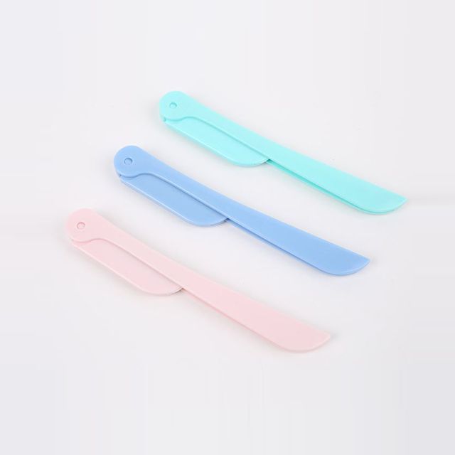 섬세한 접이식 눈썹칼 3종 세트 - 정밀 눈썹 및 얼굴 털 관리
