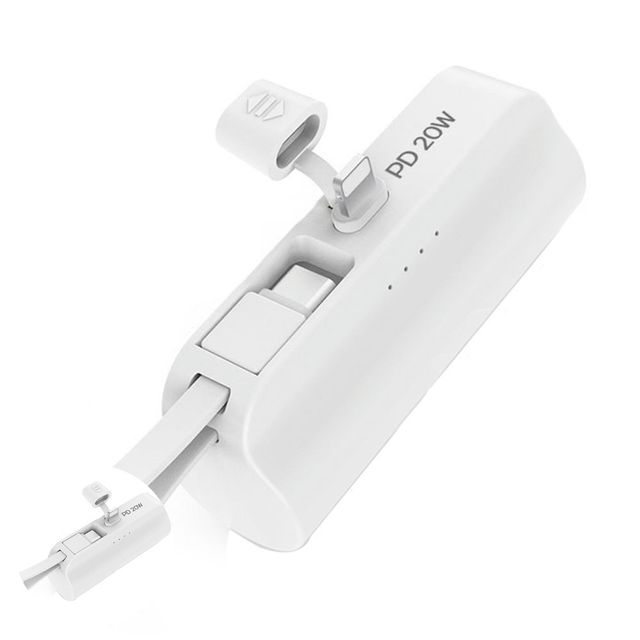 소형보조배터리 핸드폰보조배터리 보조배터리 스마트폰배터리 PD20W 2Way 5000mAh 도킹형 배터리 8핀