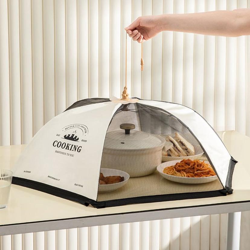 원터치 접이식 밥상보 상커버 음식 덮개 반찬 보호