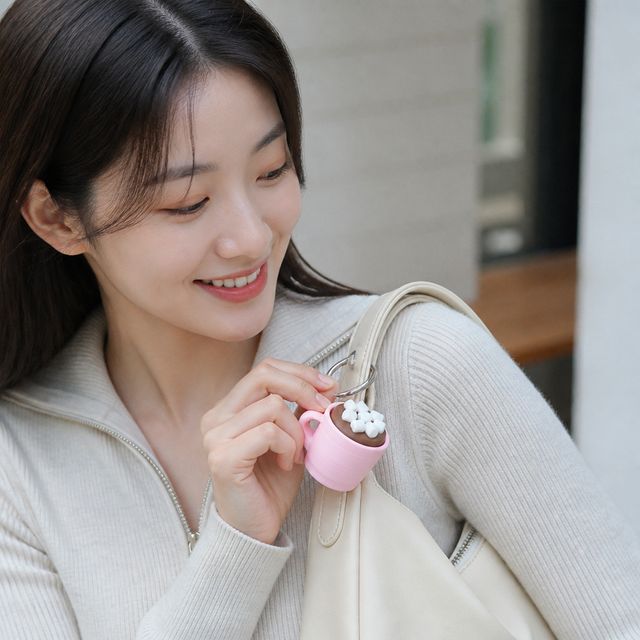 가방 꾸미기 열쇠고리 휘핑 머그컵 딸깍 1P 캐릭터