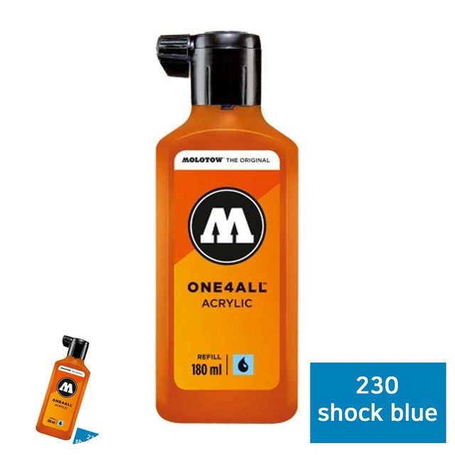 사무용품 아크릴마카 원포올 마카 리필 180ml 230 shock blue