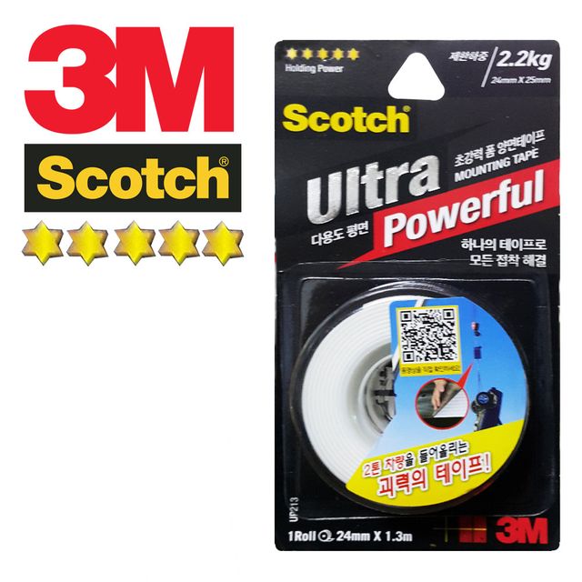 3M 울트라초강력 일본산 24mm 대폭 1.3m롤 양면테이프