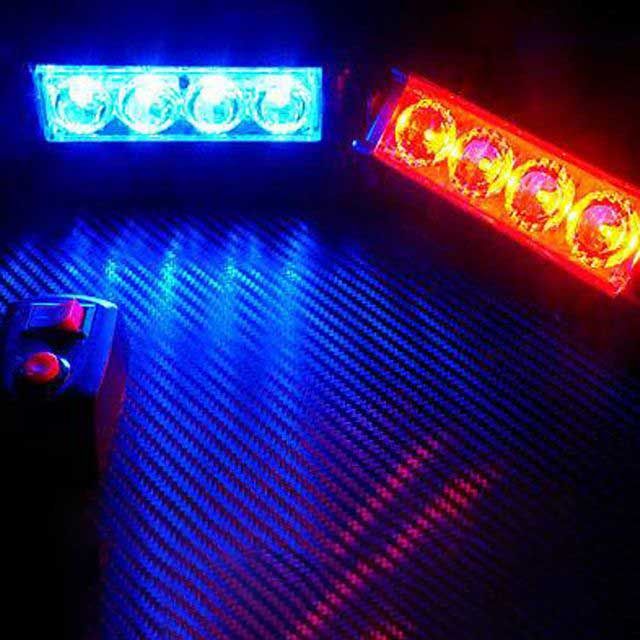 12V LED 경광등 스위치 싸이키 동시 교차 점멸 안전 장치
