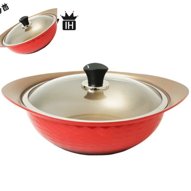 세라믹 파티웍 28cm 인덕션겸용 파티웍28 대형찜기 미니찜기 찜냄비