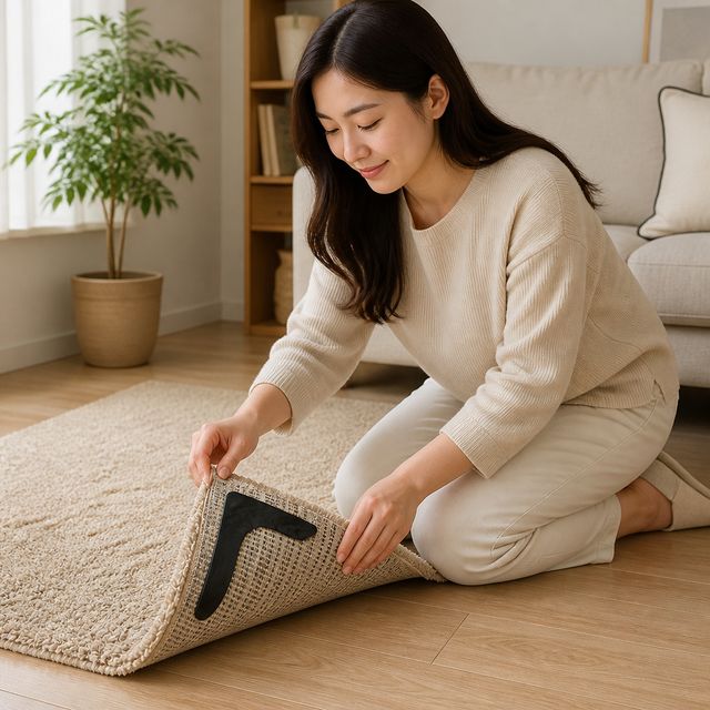 러그 고정 스티커 카페트 밀림 방지 패드 바닥 고정용