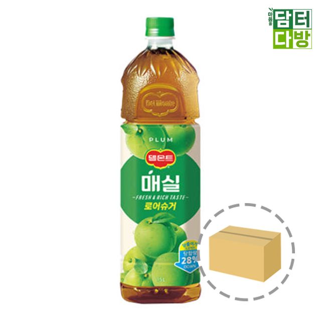 롯데 델몬트 매실 로우슈거 1.5L 6페트 - 저당 매실 음료