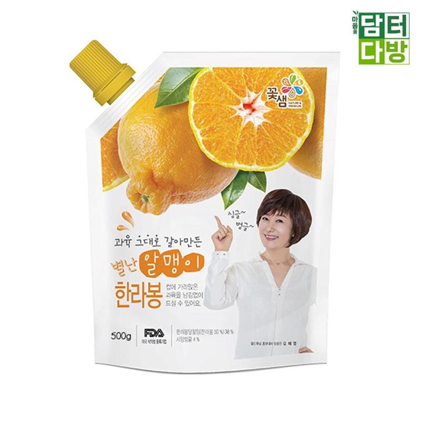 꽃샘 별난알맹이 한라봉 파우치 500g 4개 세트
