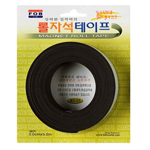 포비 롤자석테이프 1.5T, 30mm x 5M 자석 테이프