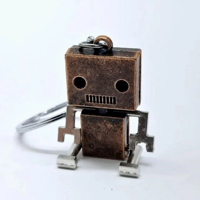 인형 로봇 귀여운 커플 키홀더 브론즈 우정 가방