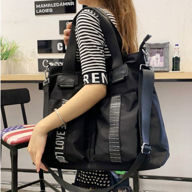 여성 캐주얼 메쉬 숄더백 포켓 넉넉한 빅사이즈 가방