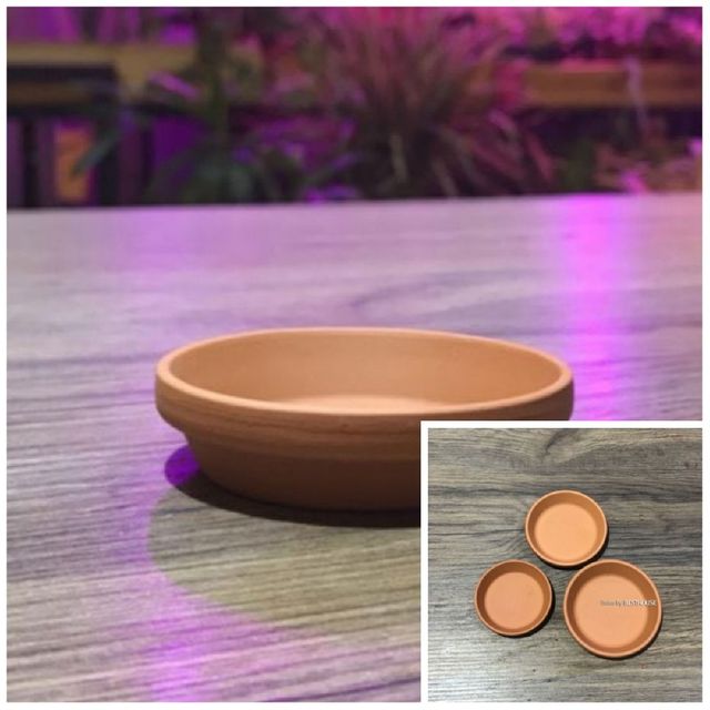 황토빛 토분화분받침 독일산 내경60 외경80mm 물받침대 이동식화분받침대 화분받침대선반 이동식받침대
