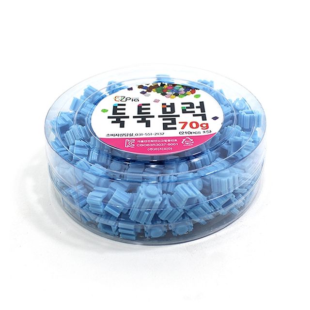 이지 툭툭블럭 70g 하늘 4EA - 상쾌한 메모용 스티커 블록