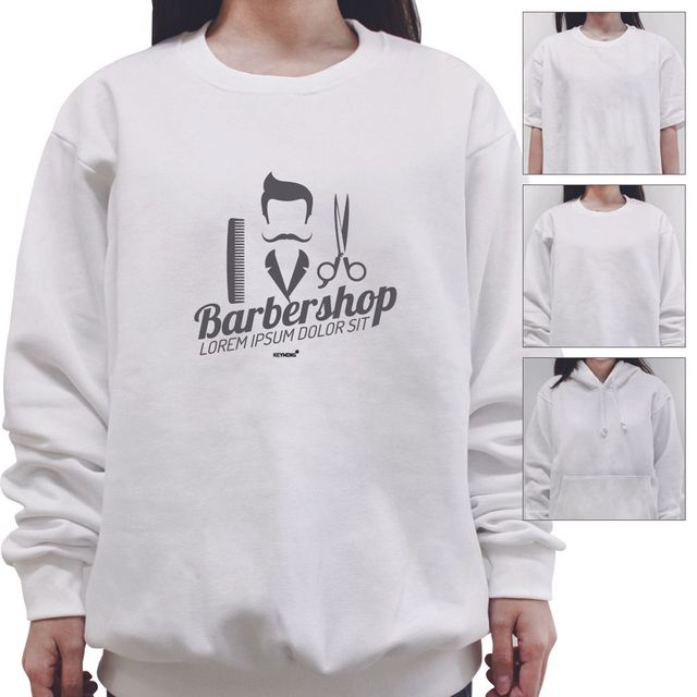 키밍 맨투맨 후드티 티셔츠 barber shop 남성