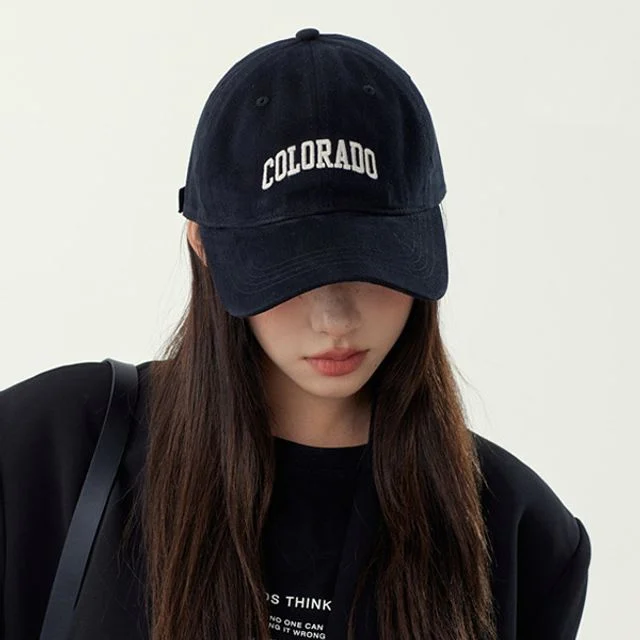 6컬러 영문 레터링 콜로라도 볼캡 - 아웃도어 감성 스타일