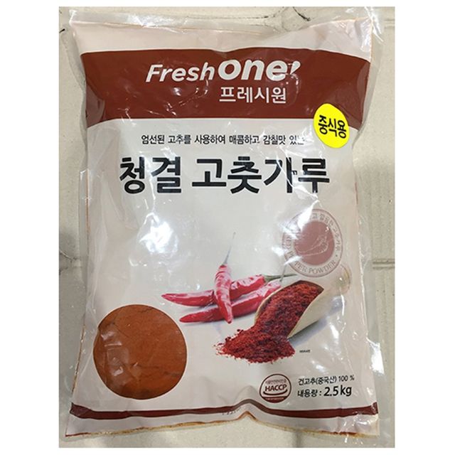 중식용고춧가루(FO 2.5k)X8 고추가루 고춧가루 고운고