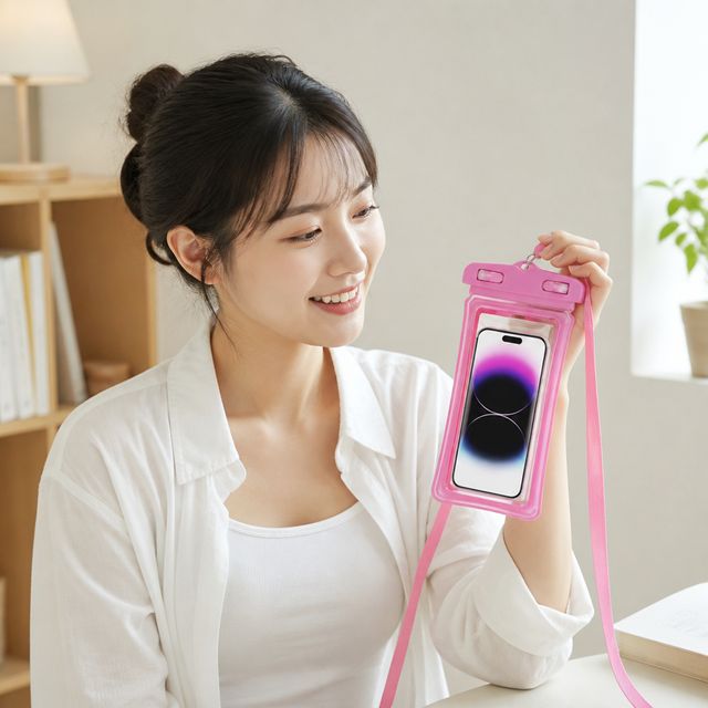 휴대폰 방수케이스 IPX8 에어쿠션 스마트폰 침수방지 물놀이 커버