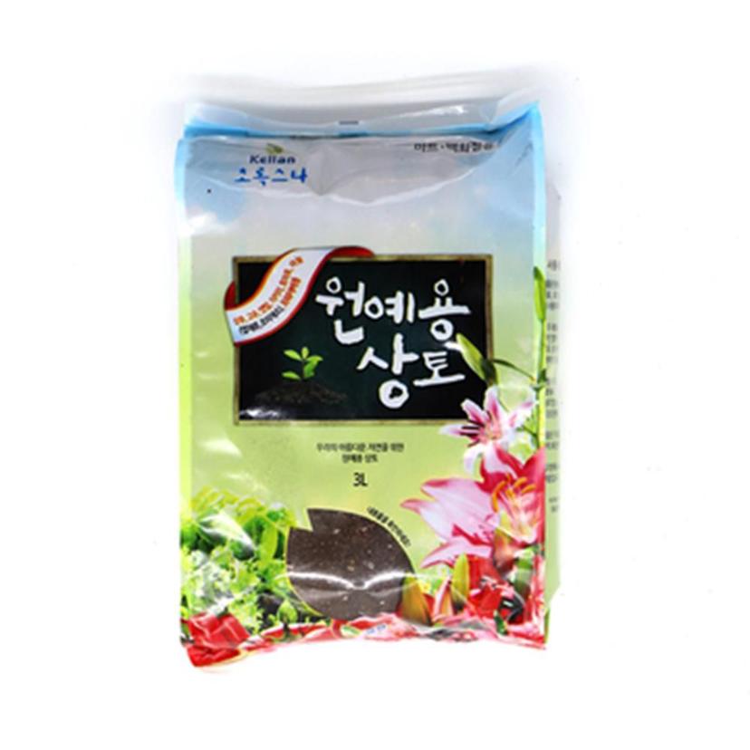 원예용 상토 3L - 화분 장식 분갈이용 배양토 흙