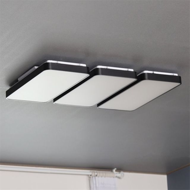 LED 거실등 마빈 블랙 6등 150W 주광 거실조명 거실조명LED 거실실내등