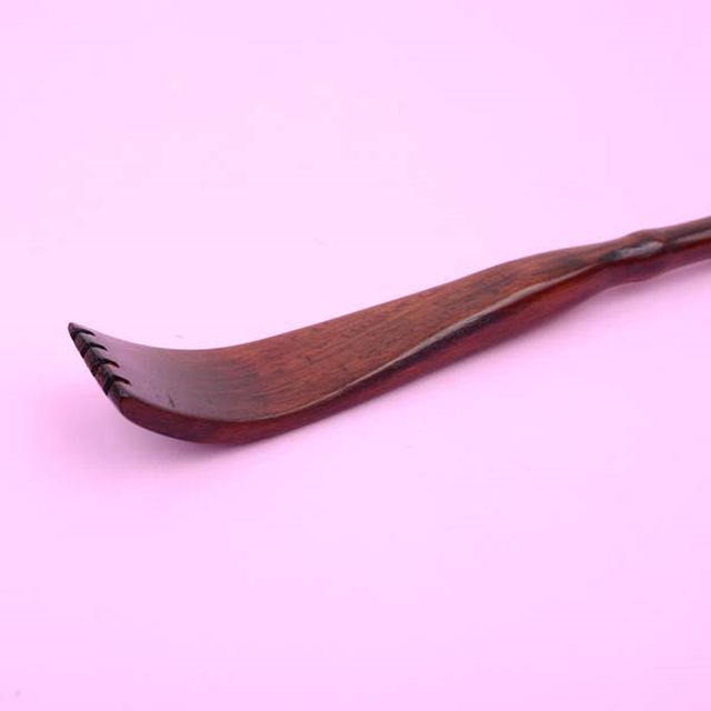 옻칠 처리된 대나무 효자손 전통 안마 도구