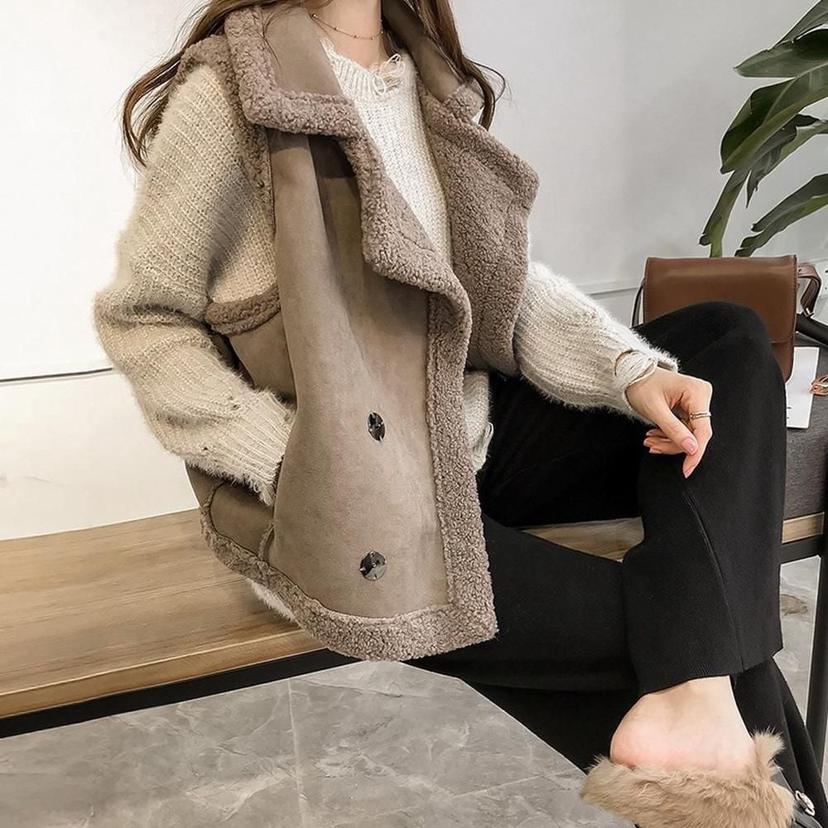 여성 페이크퍼 무스탕 조끼 베스트 겨울 아우터