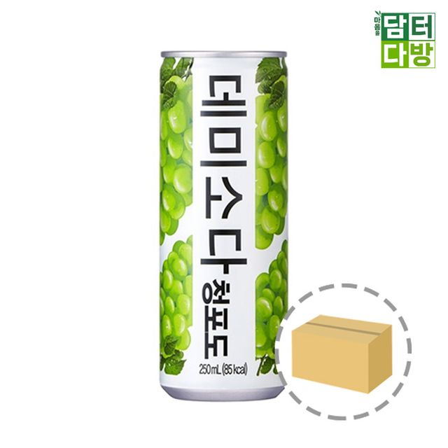 데미소다 청포도 250ml 30캔 대용량 탄산음료