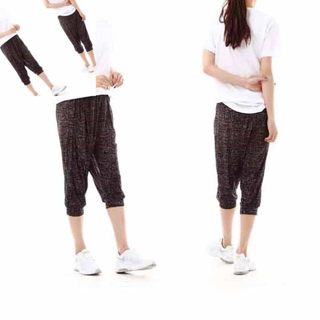 여성용 7부 아이스 쿨바지 모자이크 쿨링바지 여자아이스바지 여자바지 여름냉감바지