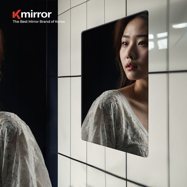 욕실거울 500x800 화장실 사각 민자 거울 kmirror580r 벽걸이형