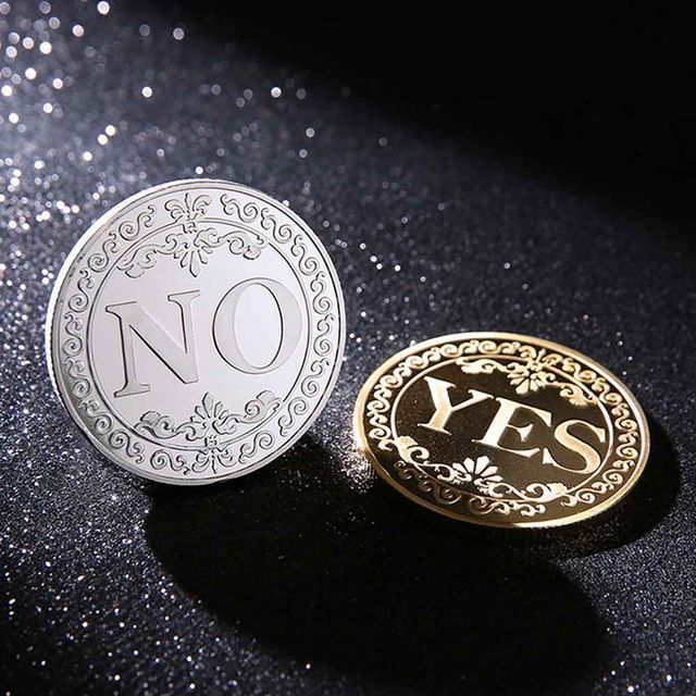 YES NO 동전던지기 코인 YESORNO 메탈코인