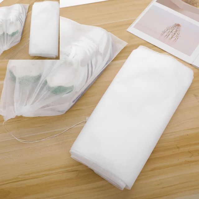 부직포 신발 보관 커버 주머니 파우치 32x38 화이트 신발파우치 여행신발파우치 망사파우치 신발주머니