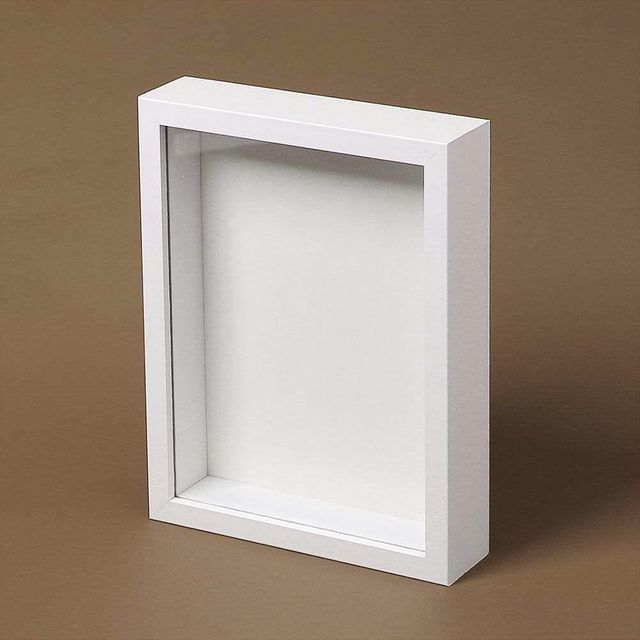 3D 6x8 관액자 입체 화이트 - 깨끗한 화이트 톤의 넓은 사이즈 입체 액자