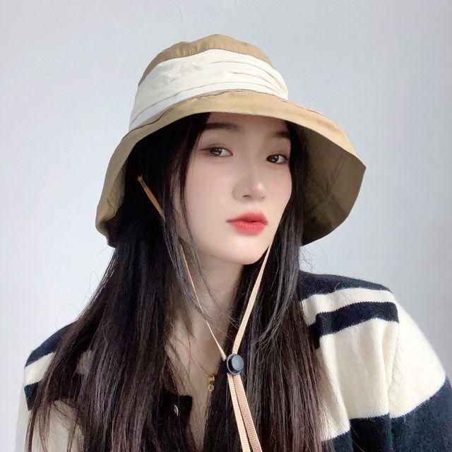 모리스 버킷햇 여성용 브라운 사파리모자 챙 벙거지