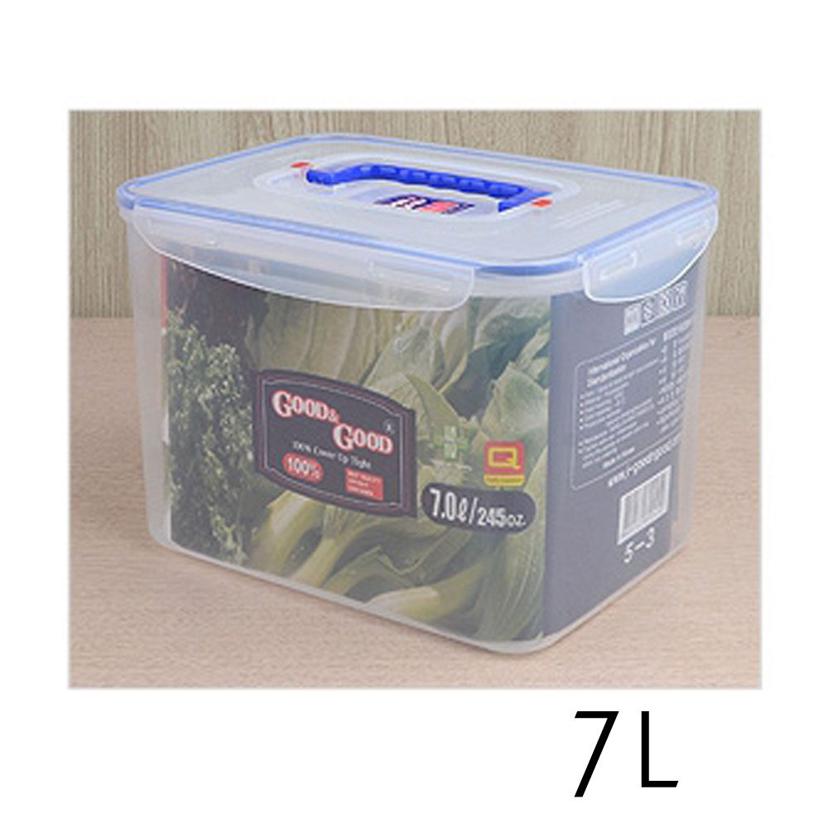 플라스틱 핸디락 밀폐용기 7L 대용량 반찬통 김치통