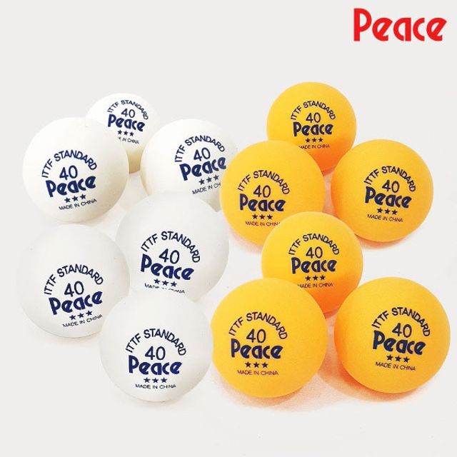 피스 탁구공 3성 12개입 - 경기 및 연습용 고품질 공