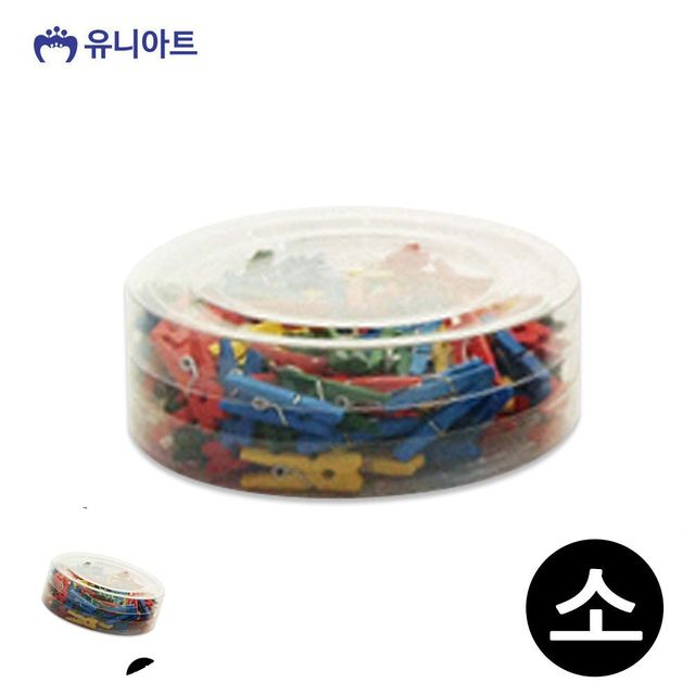 메모걸이 행거집게 칼라 나무집게 소 통