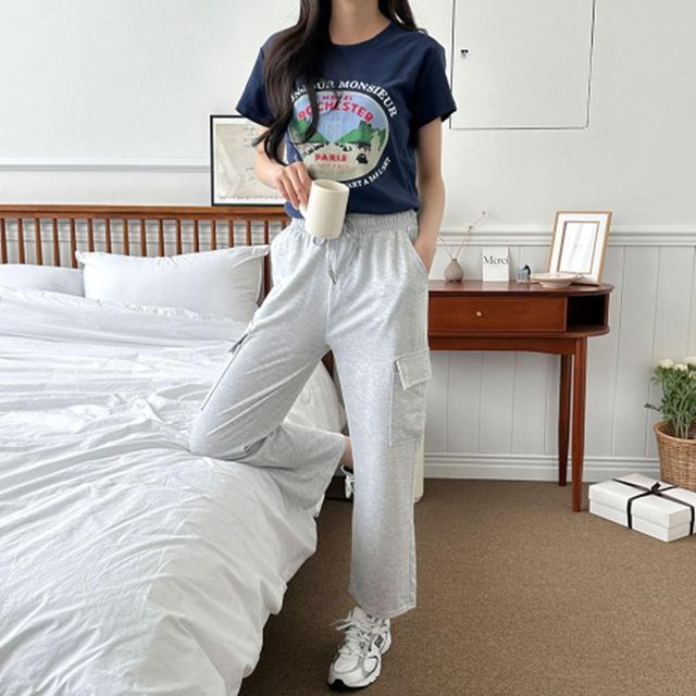 카고 밴딩 캐쥬얼 스판 면바지 긴바지 신상 면 세미